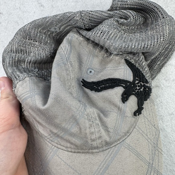 Vintage American Eagle Outfitters Hat Gray AE Stitched On Front Logo Y2K Mall - Picture 6 of 8